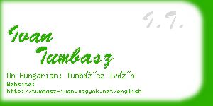 ivan tumbasz business card